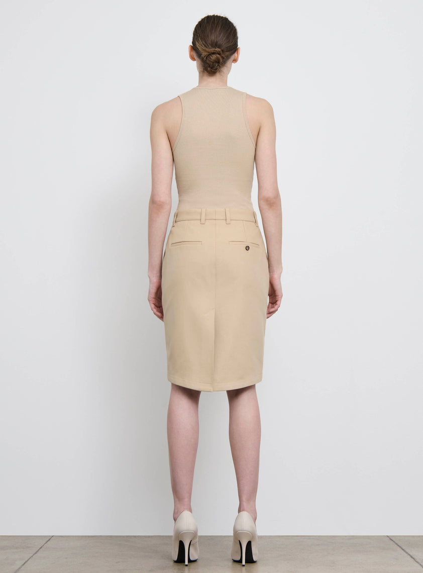 Drill Pencil Skirt